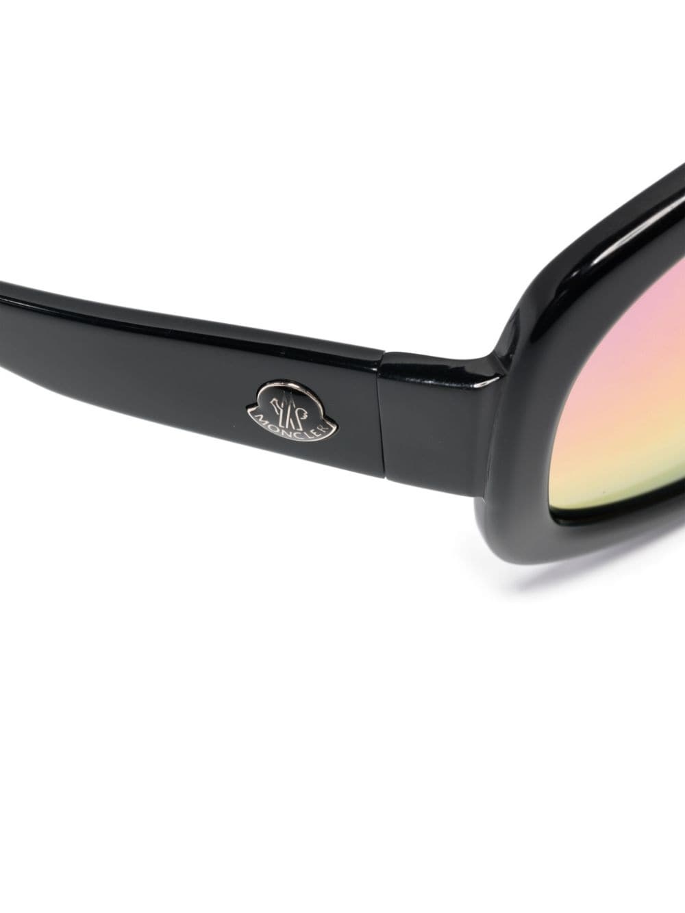 logo-plaquee biker-style sunglasses - 3