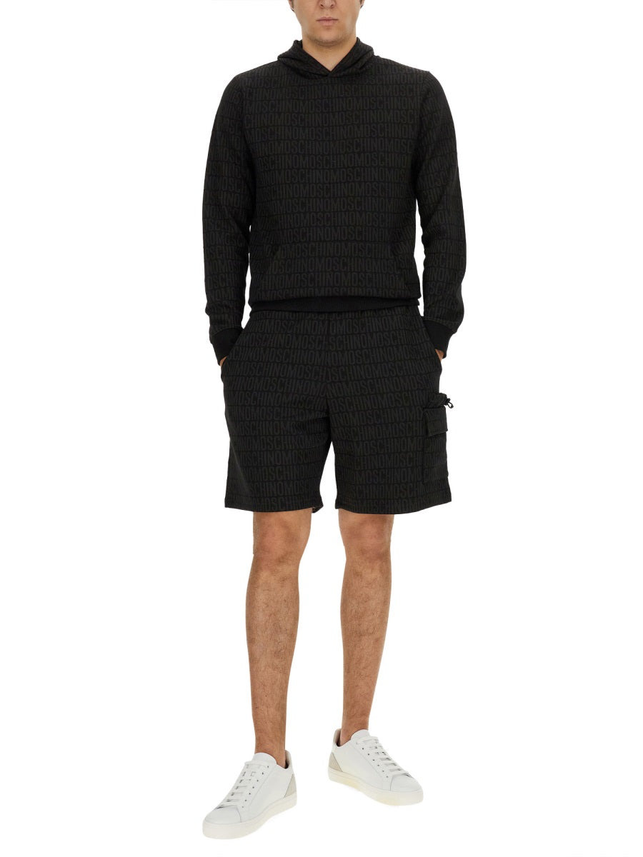 Moschino Men Sweatshirt With All Over Logo - 2