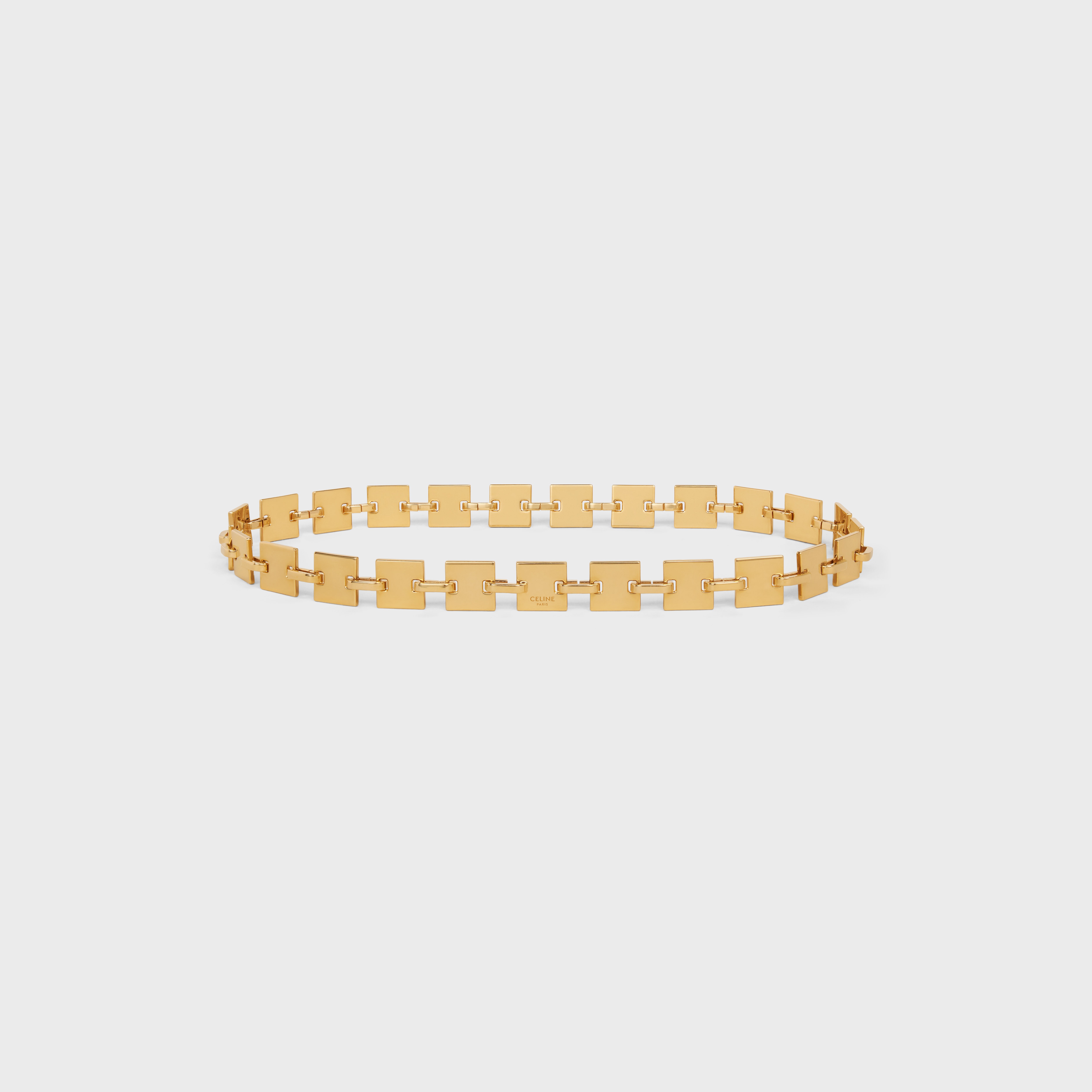 CELINE SQUARE CHAIN BELT in Brass - 3