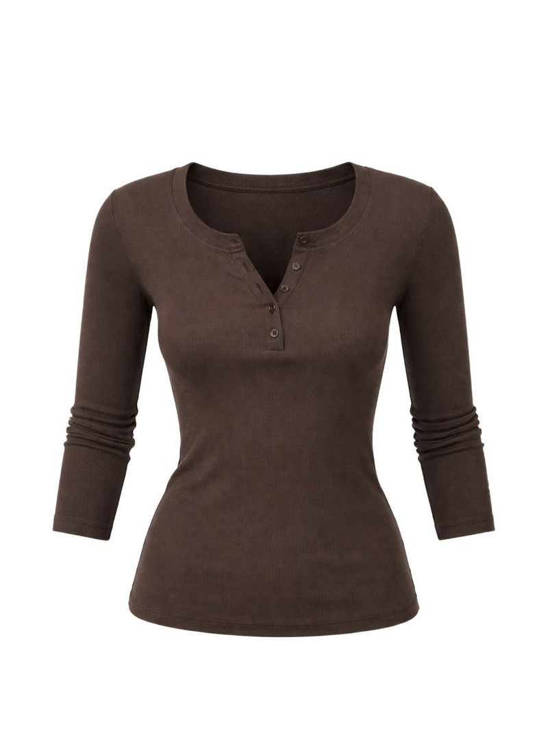 Jayden long sleeve henley T-shirt 1