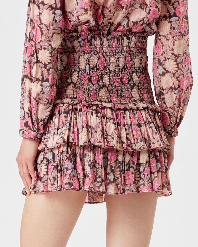 NAOMI PRINTED SHORT SKIRT - 5
