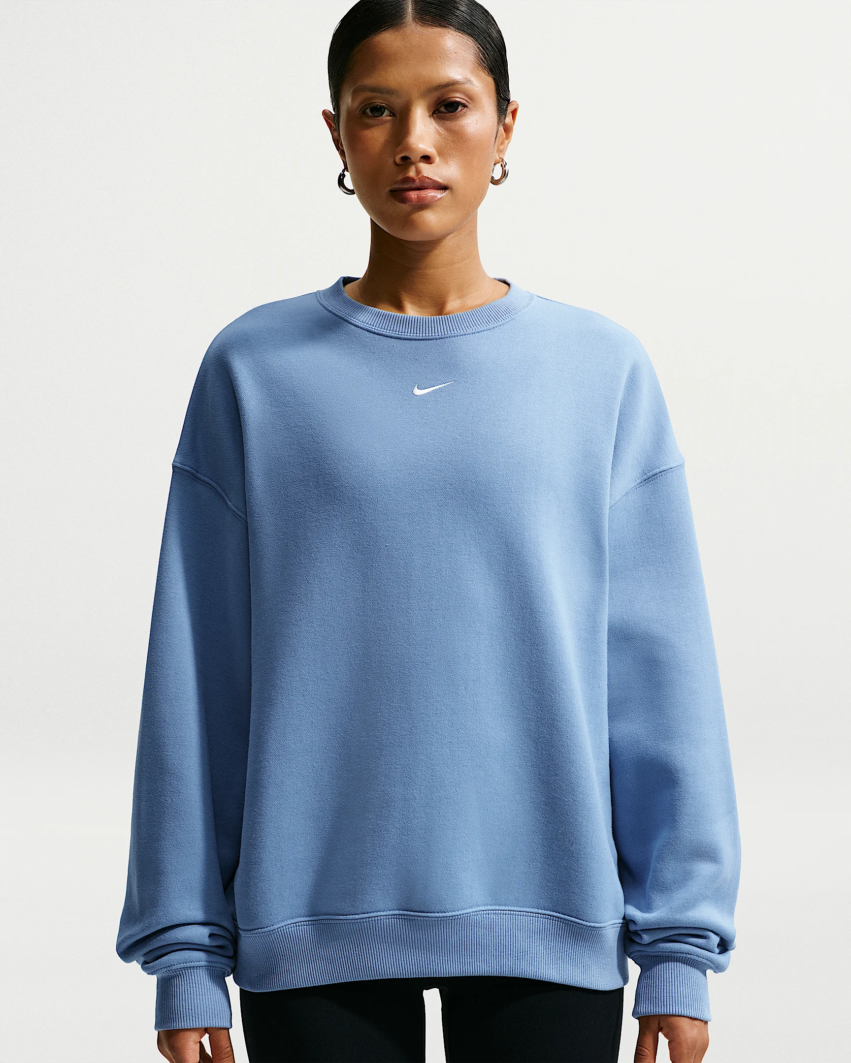 Nike Studio Fleece Medium Weight Women's Oversized Crew - 1