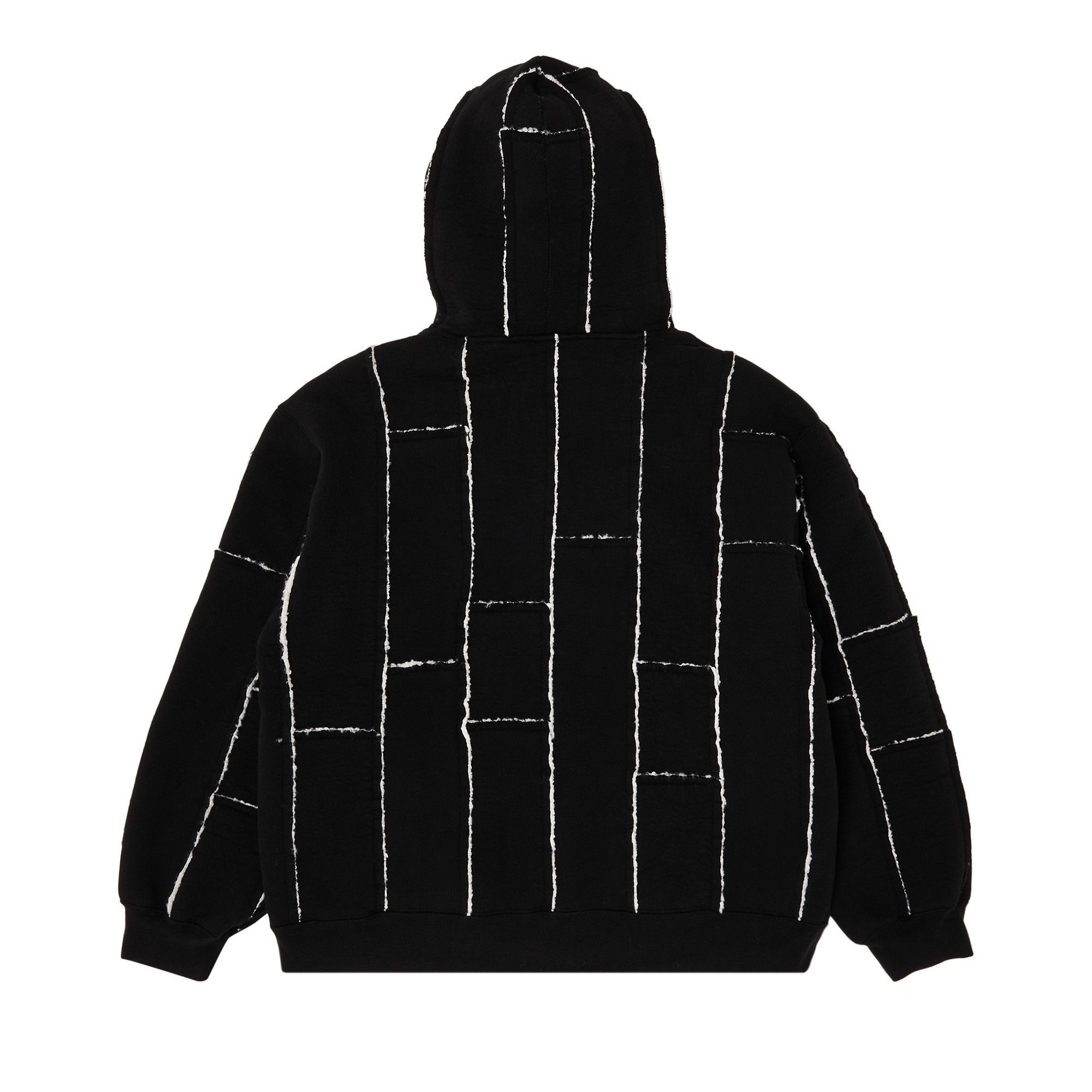 Supreme Faux Shearling Zip Up Hooded Sweatshirt 'Black' - 2