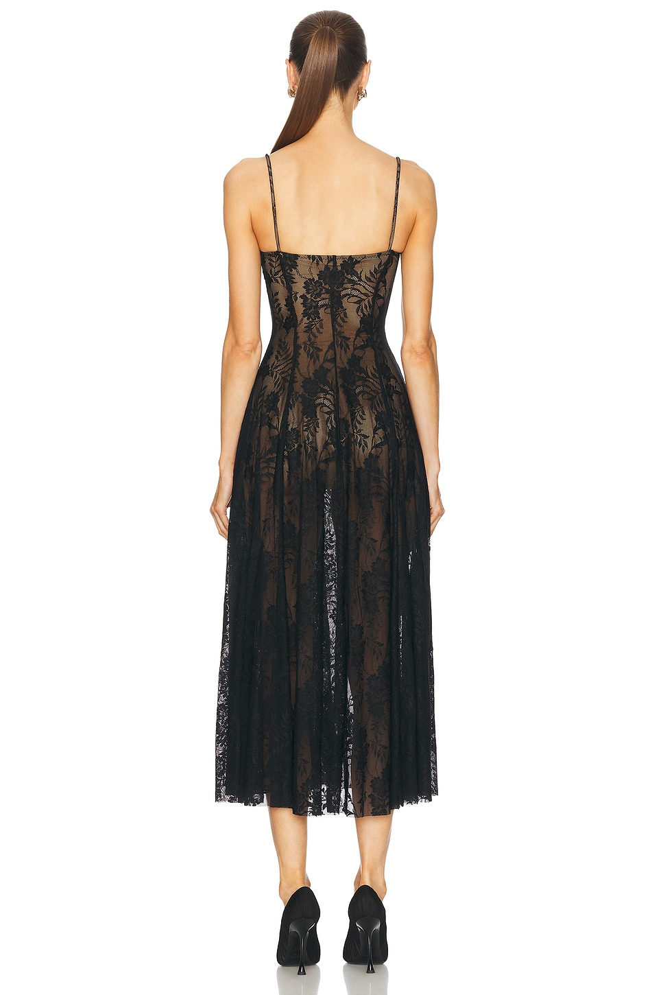 Underwire Midcalf Dress With Bodysuit - 3