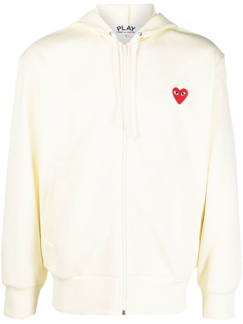 heart-motif zip-up 후드 - 1