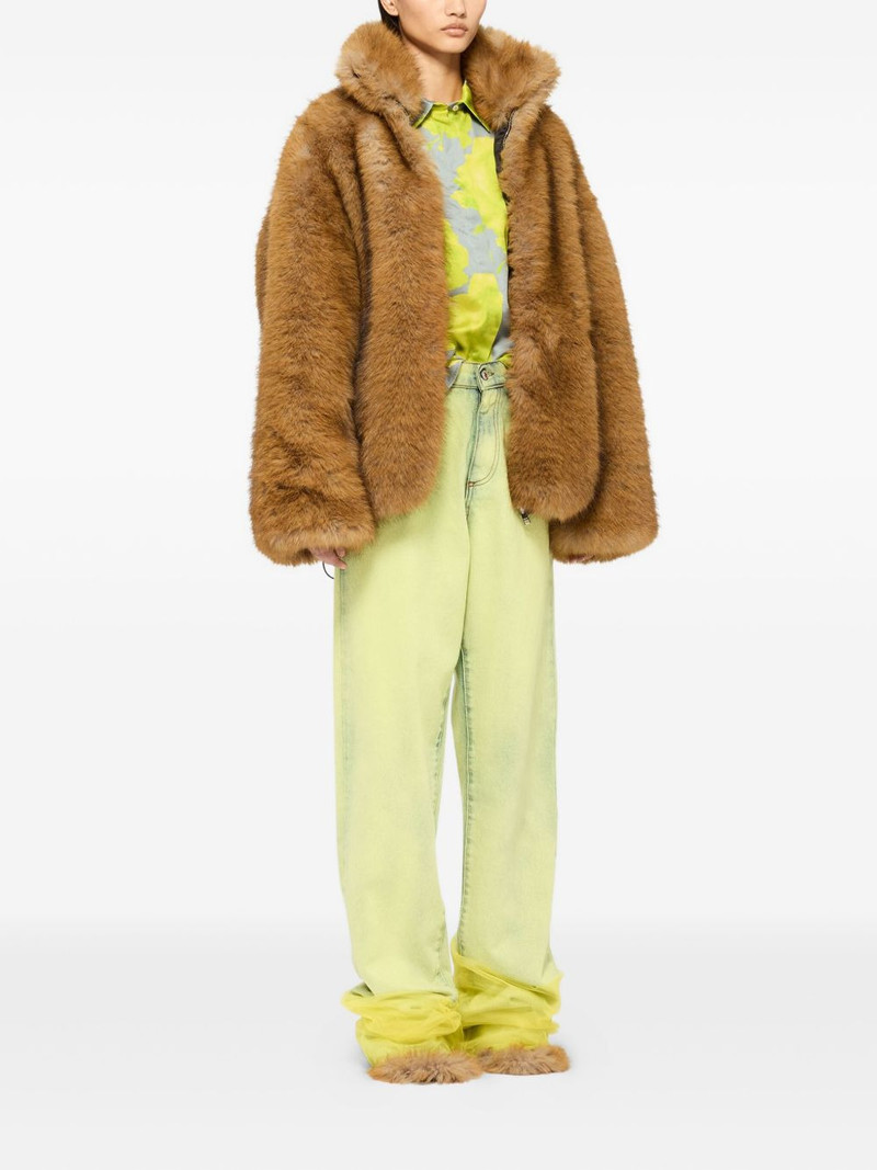 MSGM floral-detail shirt outlook