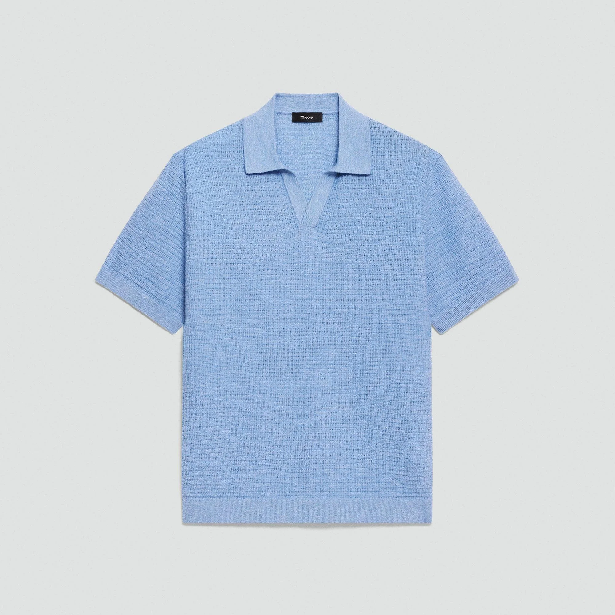 Brenan Polo Shirt in Pacific Linen - 1