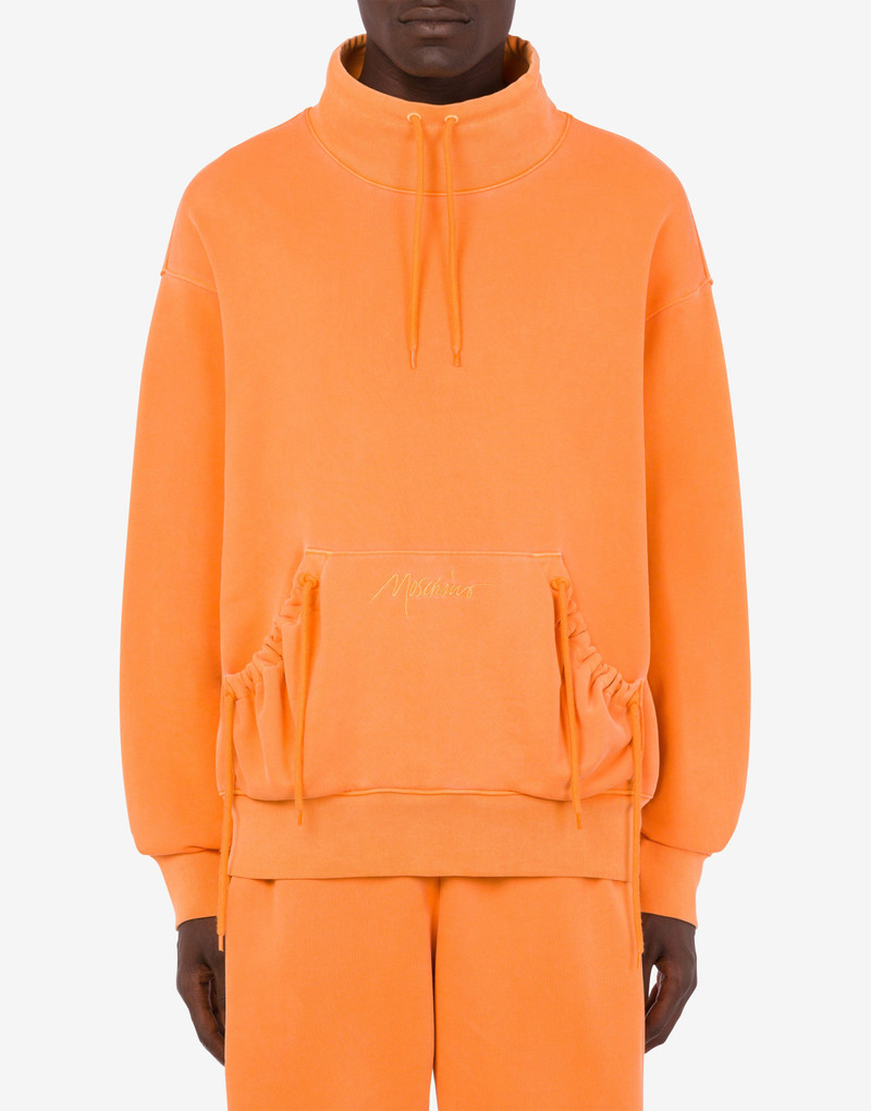 Moschino LOGO SIGNATURE FADED COTTON SWEATSHIRT outlook