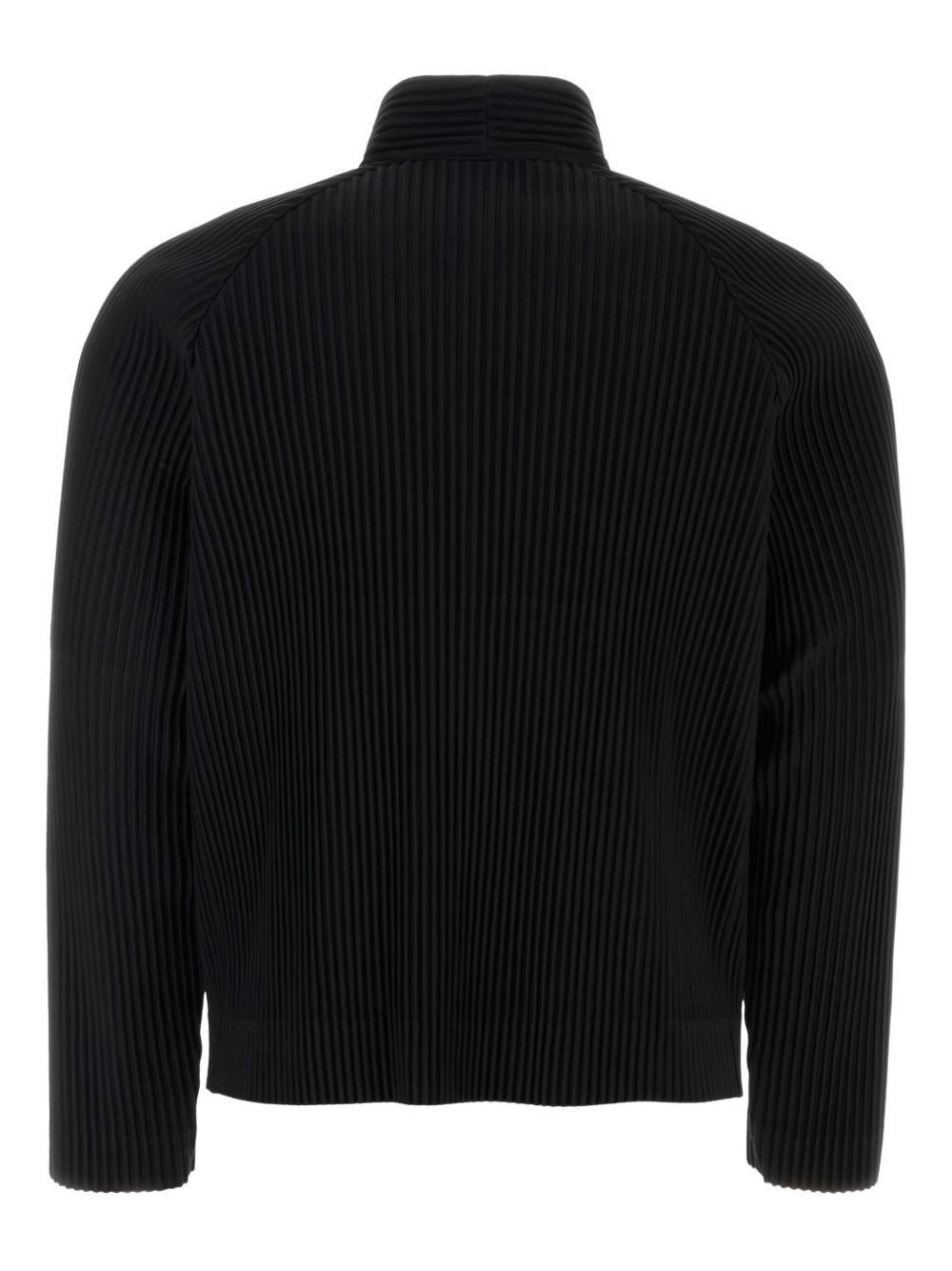 pleated button-up jacket - 2