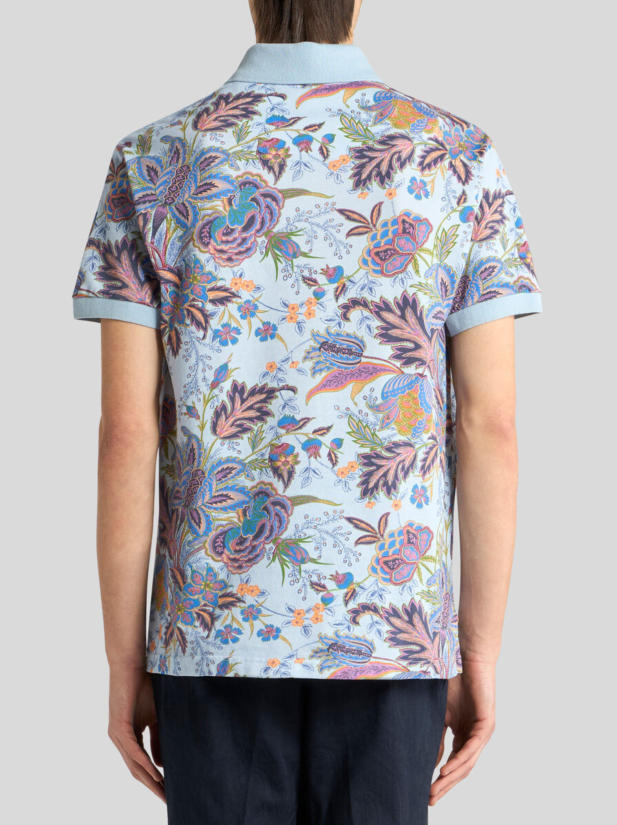COTTON POLO SHIRT WITH PRINT - 4