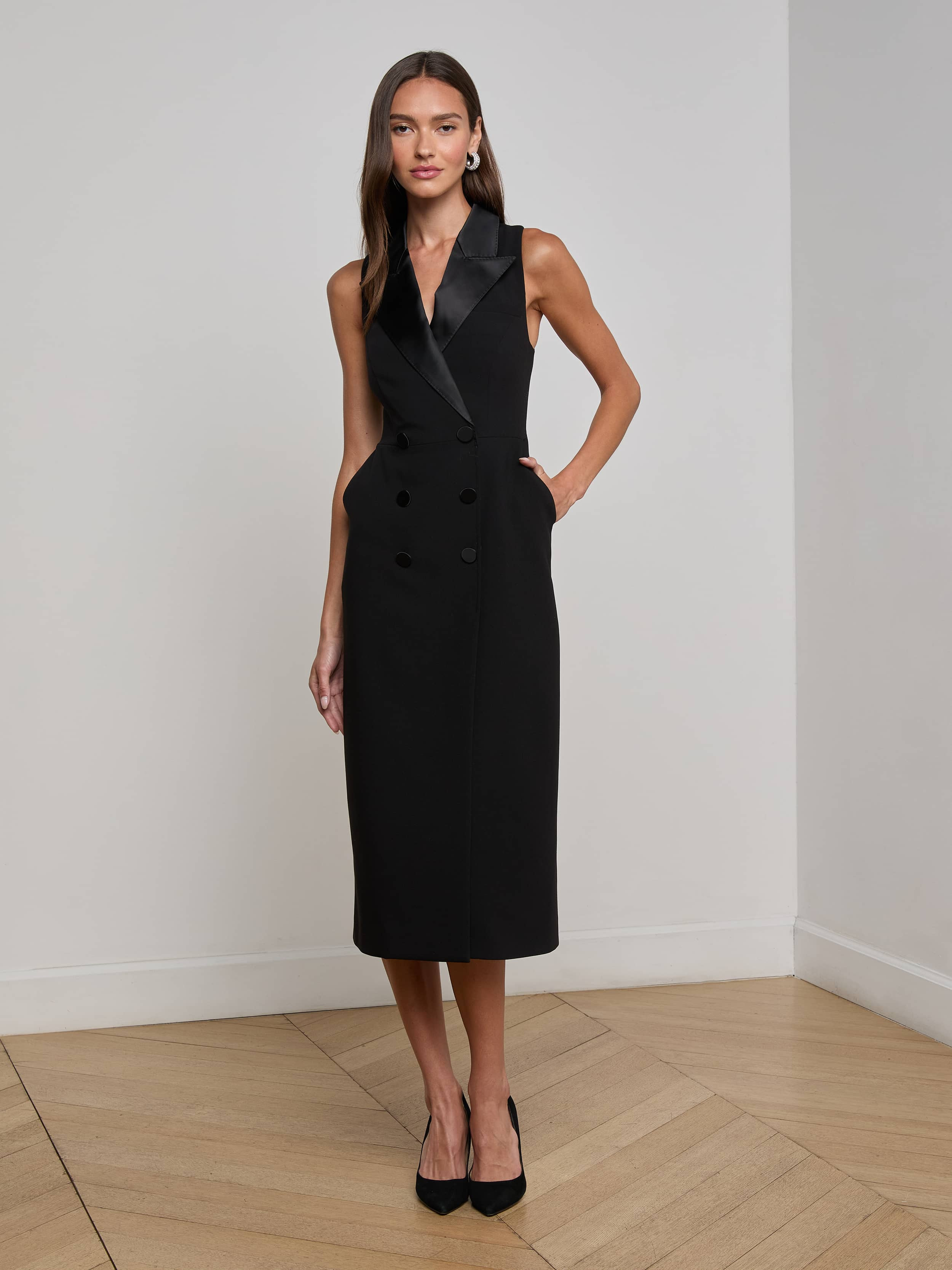 Catherine Tuxedo Midi Dress - 2