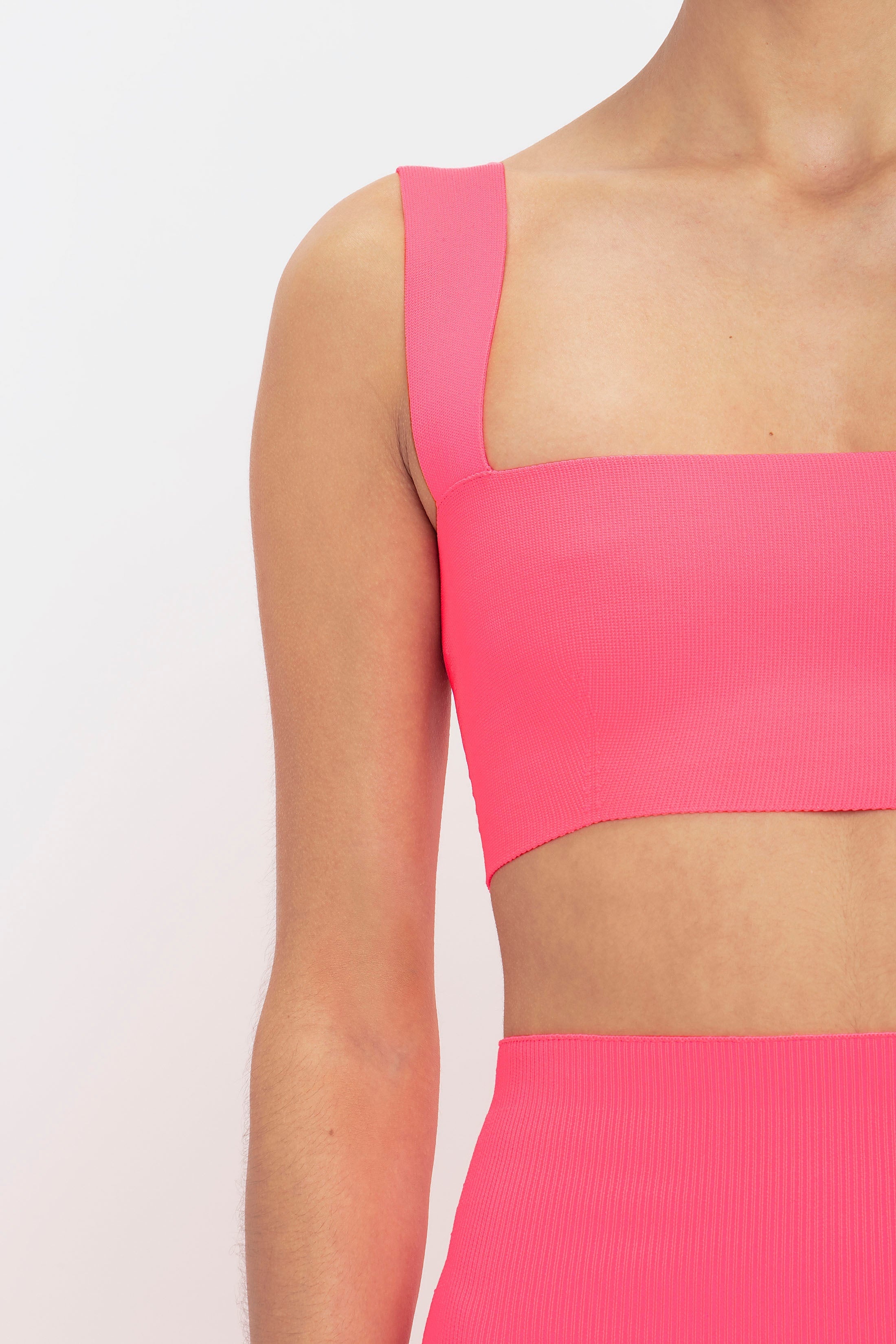 VB Body Strap Bandeau Top In Pink - 5