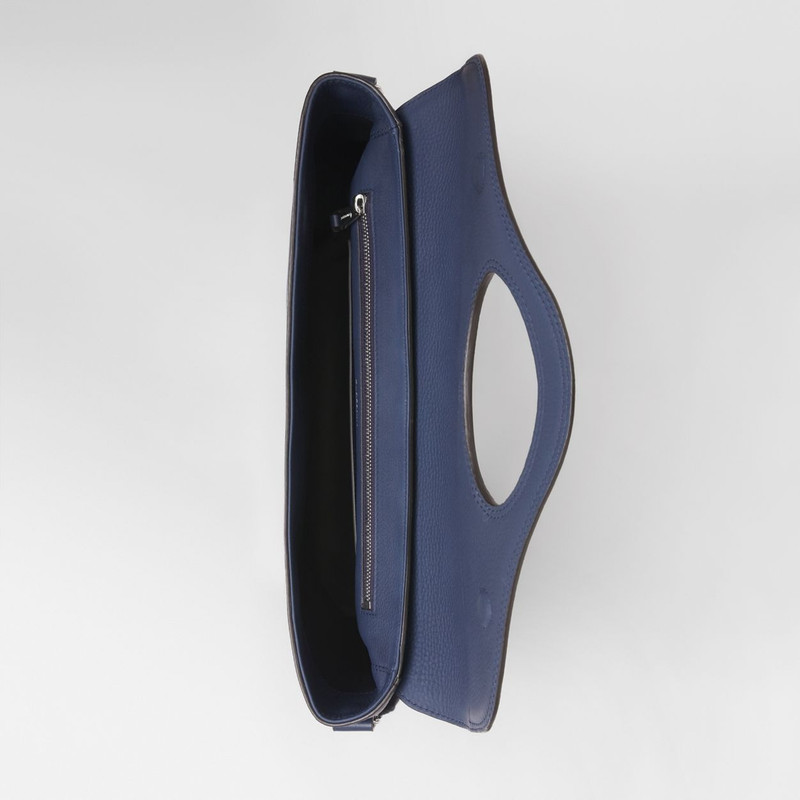 Grainy Leather Pocket Messenger Bag 5