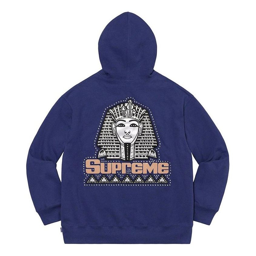 Supreme Pharaoh Studded Hoodie 'Blue White Black' SUP-FW20-020 - 2