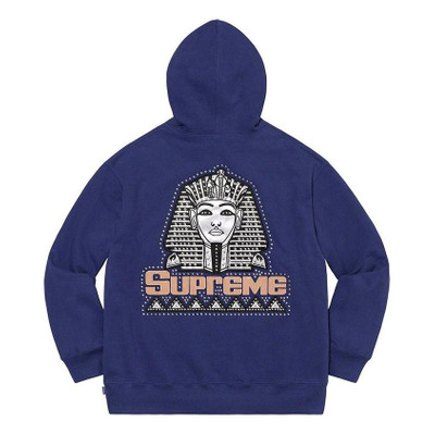 Supreme Supreme Pharaoh Studded Hoodie 'Blue White Black' SUP-FW20-020 outlook