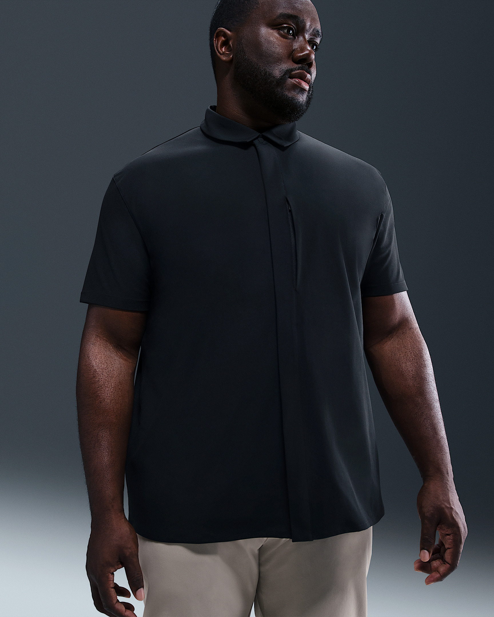 Nike 24.7 PerfectStretch Men's Dri-FIT Short-Sleeve Snap-Down Top - 6