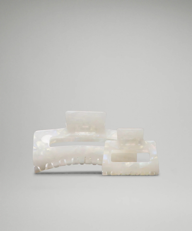 Extra Large + Medium Claw Hair Clips *2 Pack 1