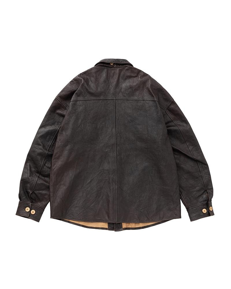 visvim CIVILIAN SHACKET IT DK.BROWN - 0124205014003 | REVERSIBLE