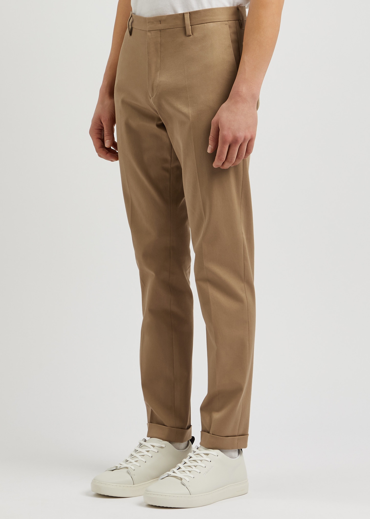 PAUL SMITH Slim-leg stretch-cotton trousers