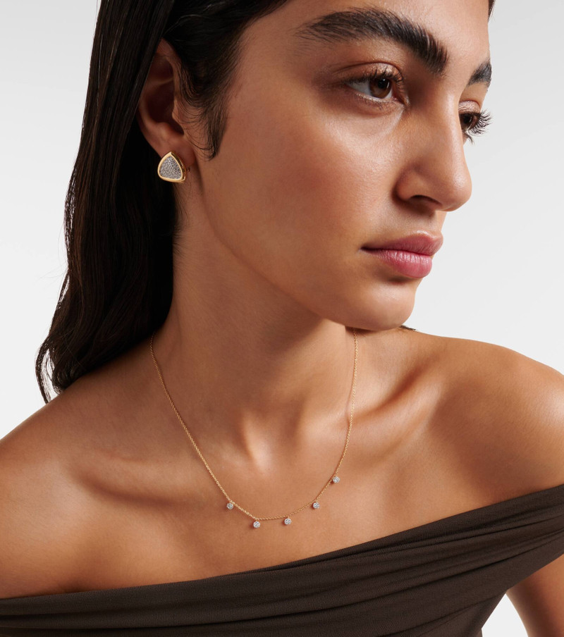 STONE AND STRAND Disco 10kt gold necklace with diamonds outlook