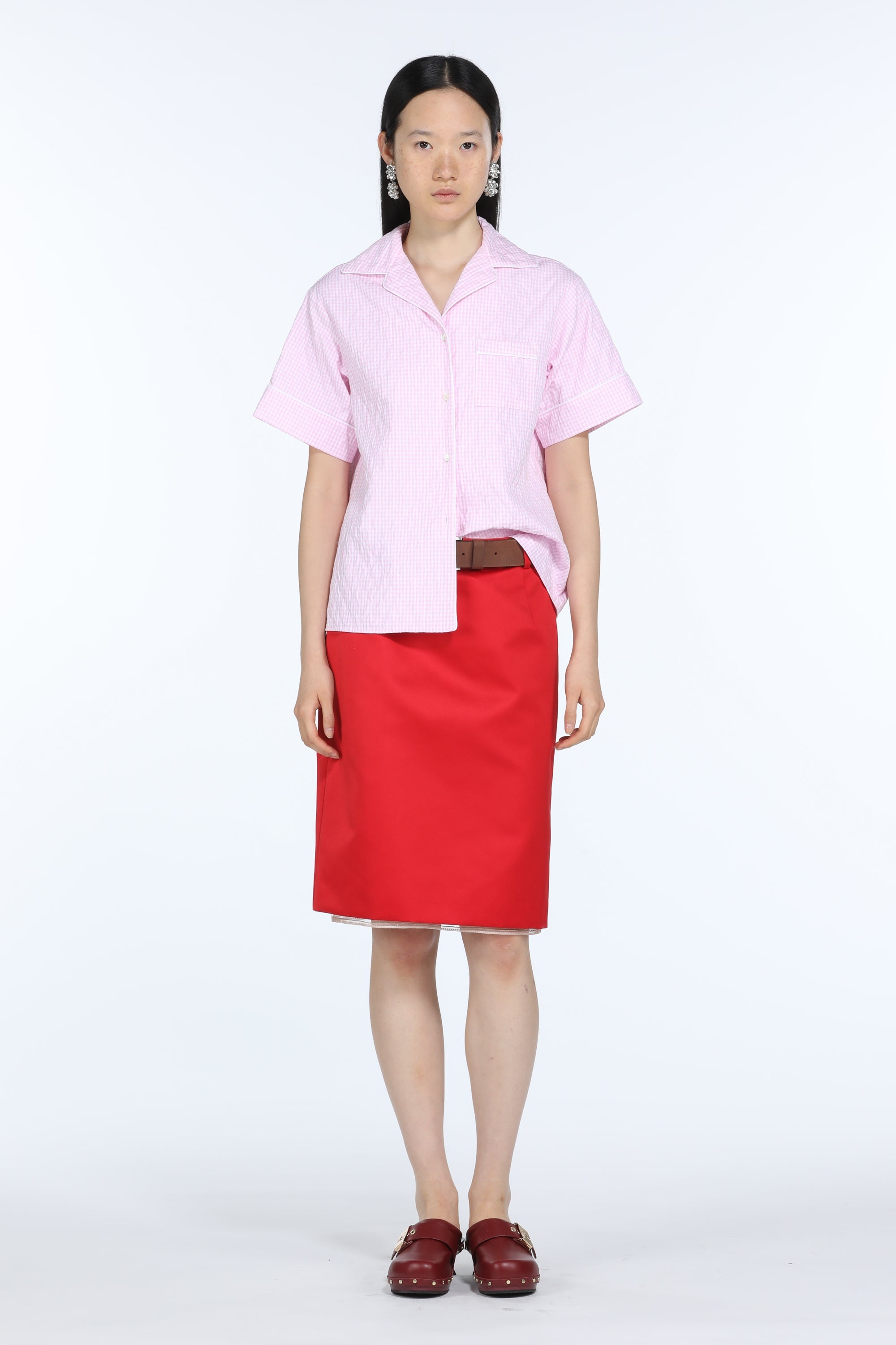 BELTED MIDI SKIRT - 4