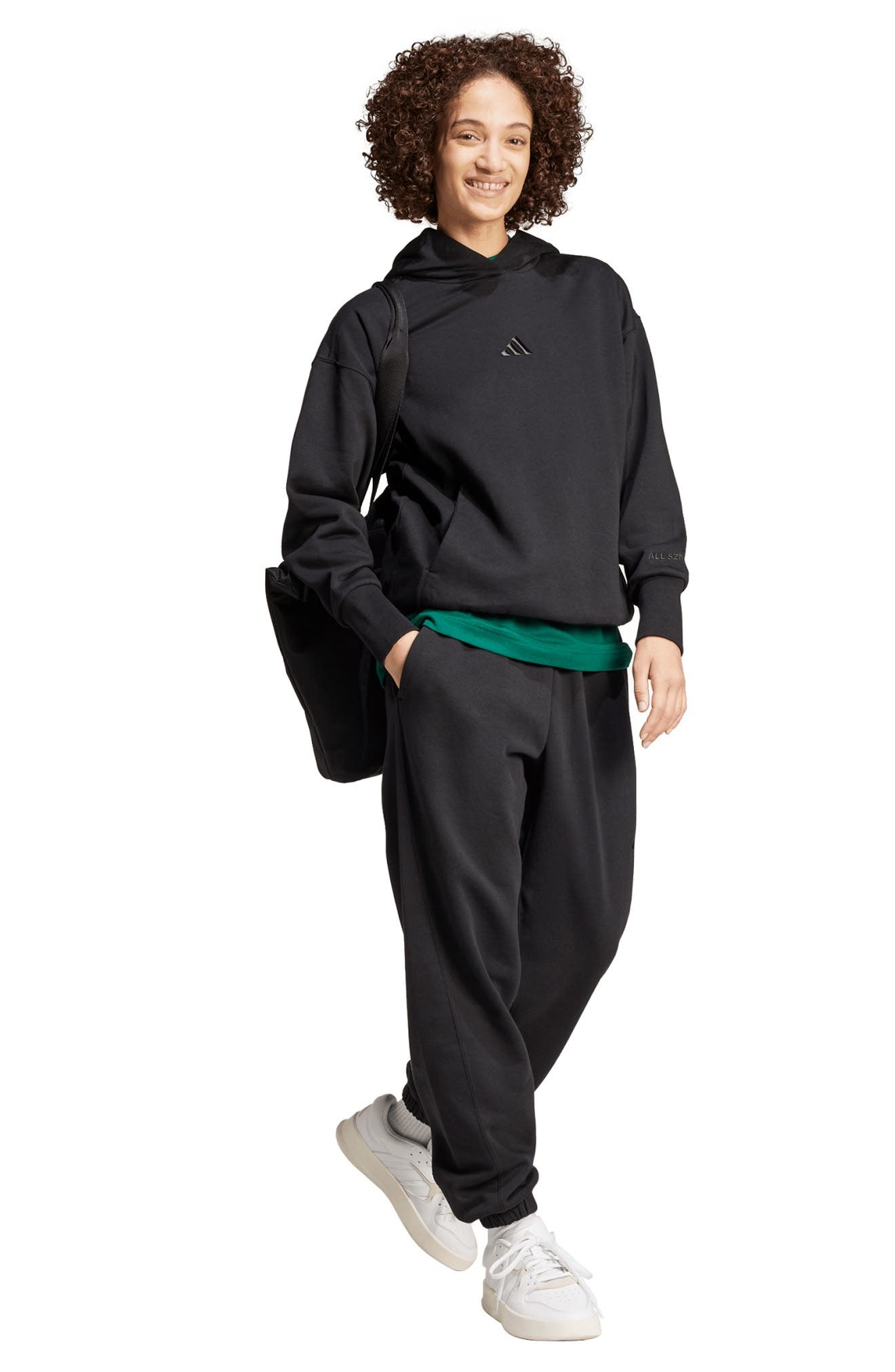 adidas All Szn Trefoil Sweatpants in Black at Nordstrom - 6