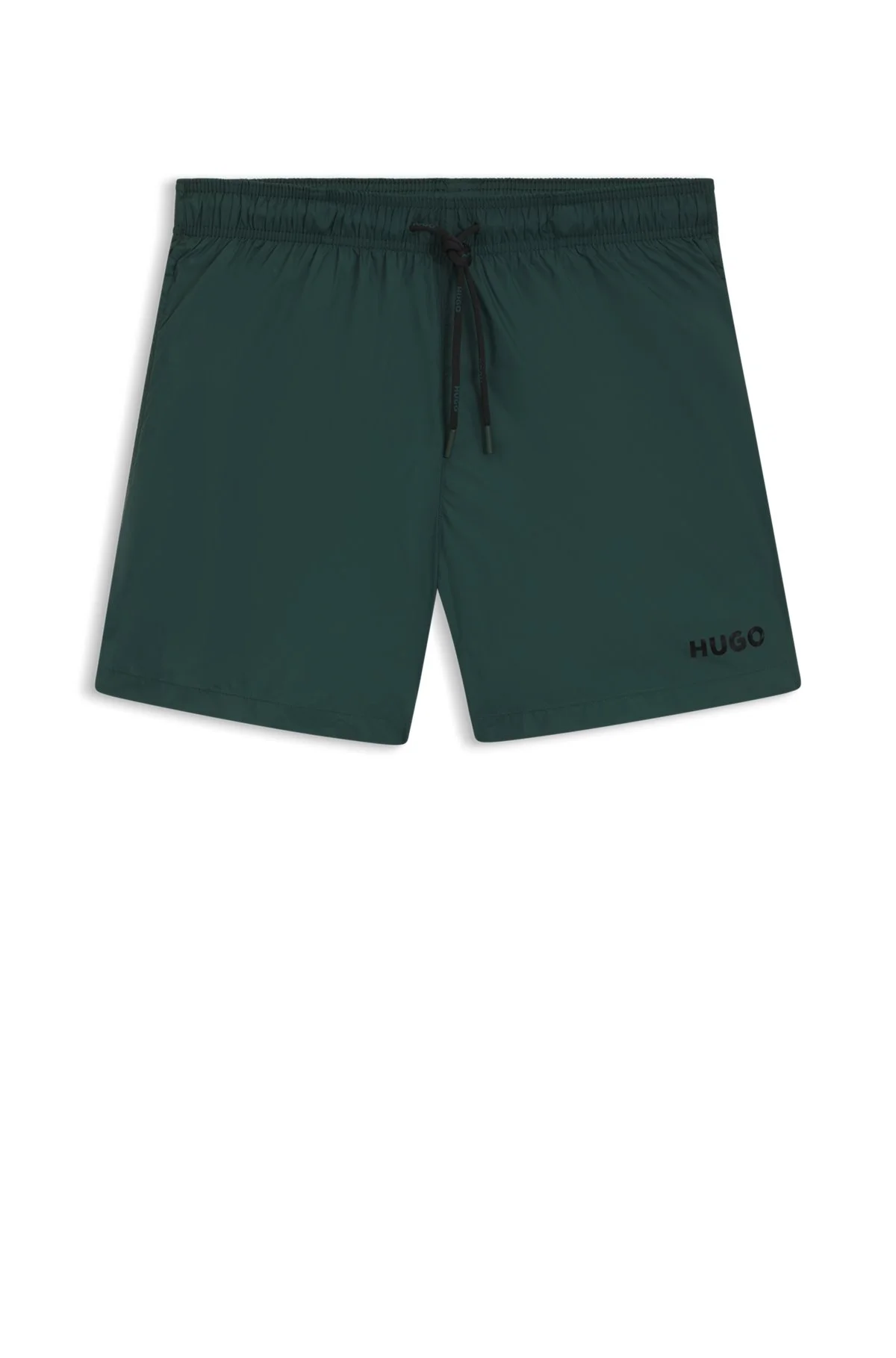 FULLY LINED SWIM SHORTS WITH CONTRAST LOGO - 1