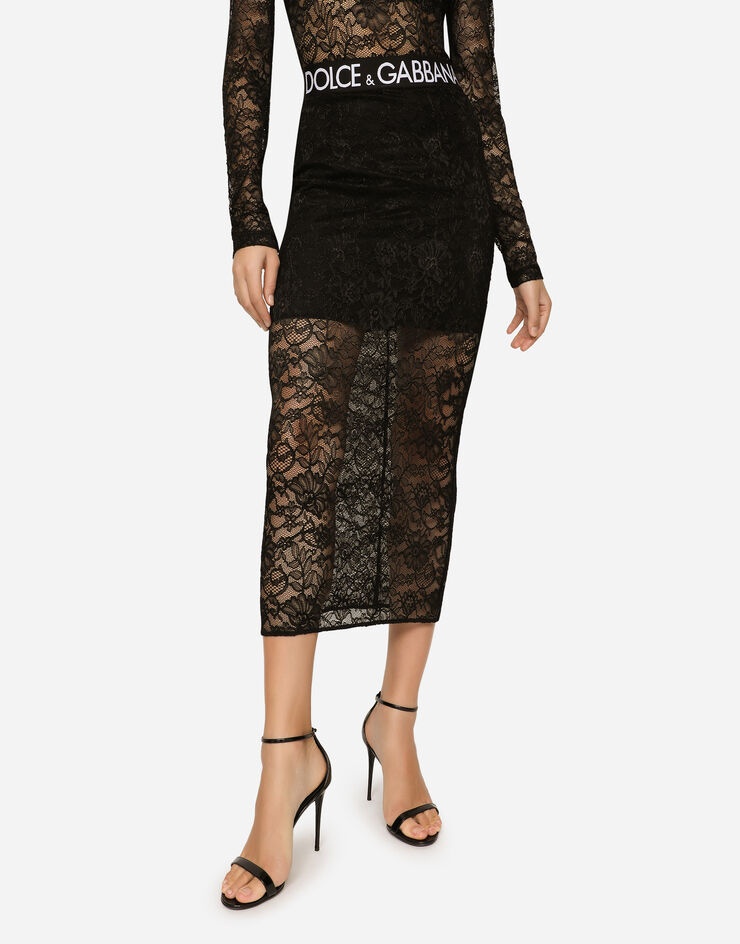 Lace midi skirt - 3