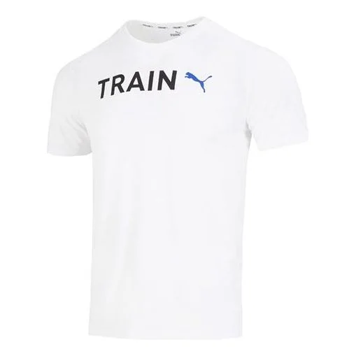 PUMA Graphic Train T-Shirt 'White' 523722-02 - 1