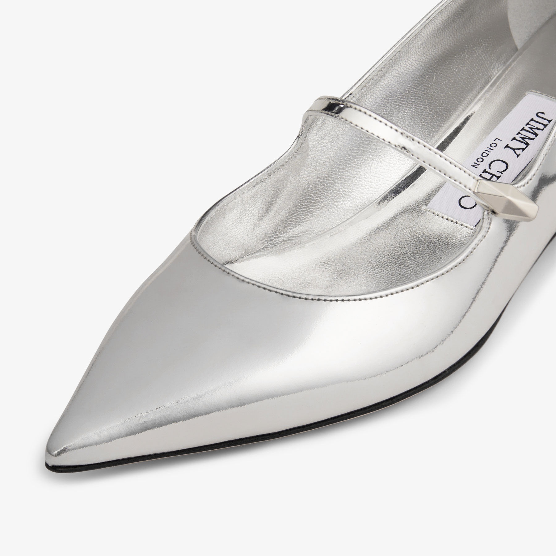 Carolyn Flat
Silver Liquid Metal Leather Flats - 4