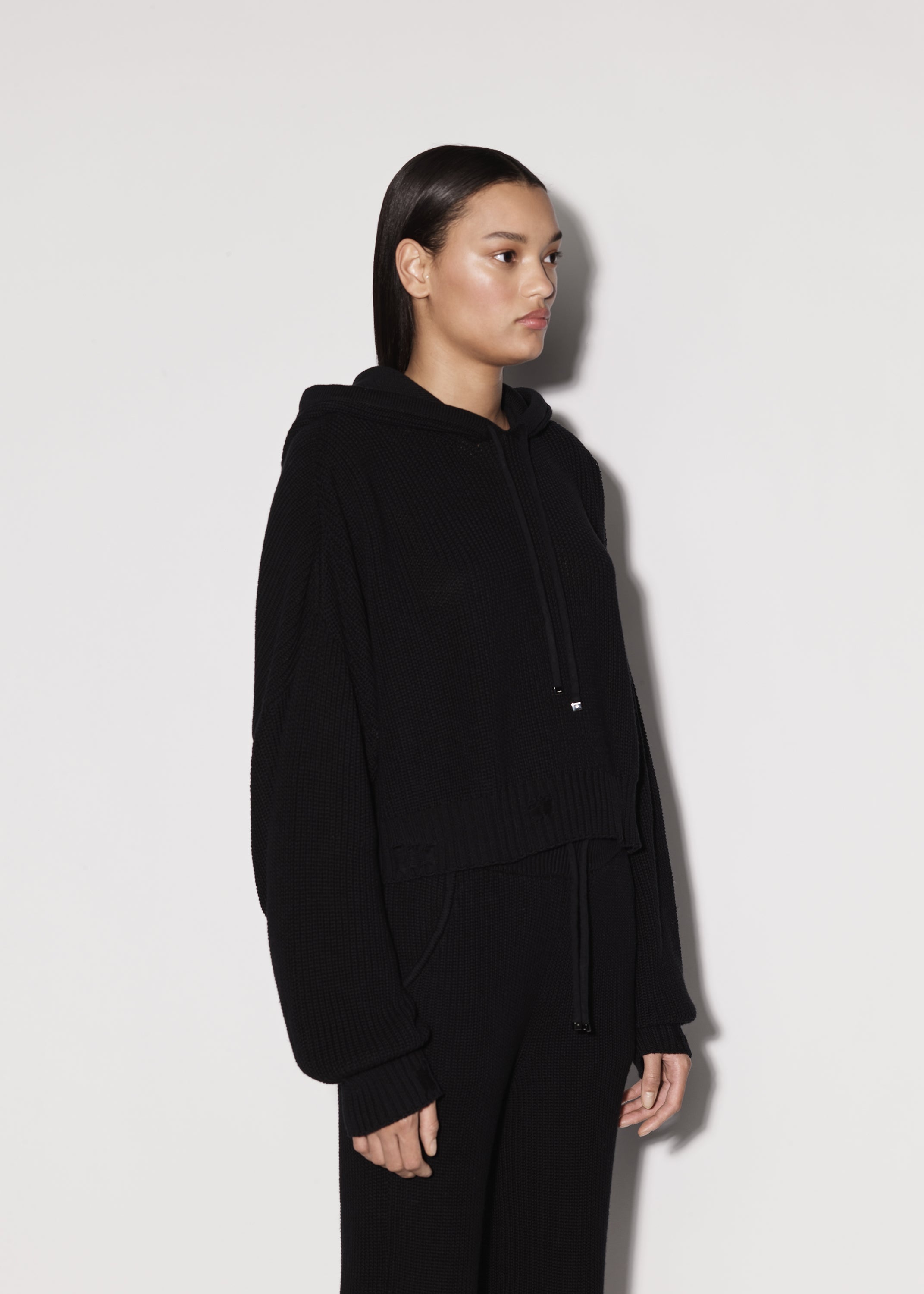 OVERSIZED RIB HOODIE - 3