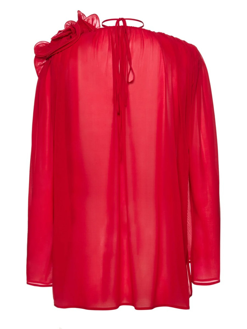 MAGDA BUTRYM CUPRO BLOUSE WITH FLOWER outlook
