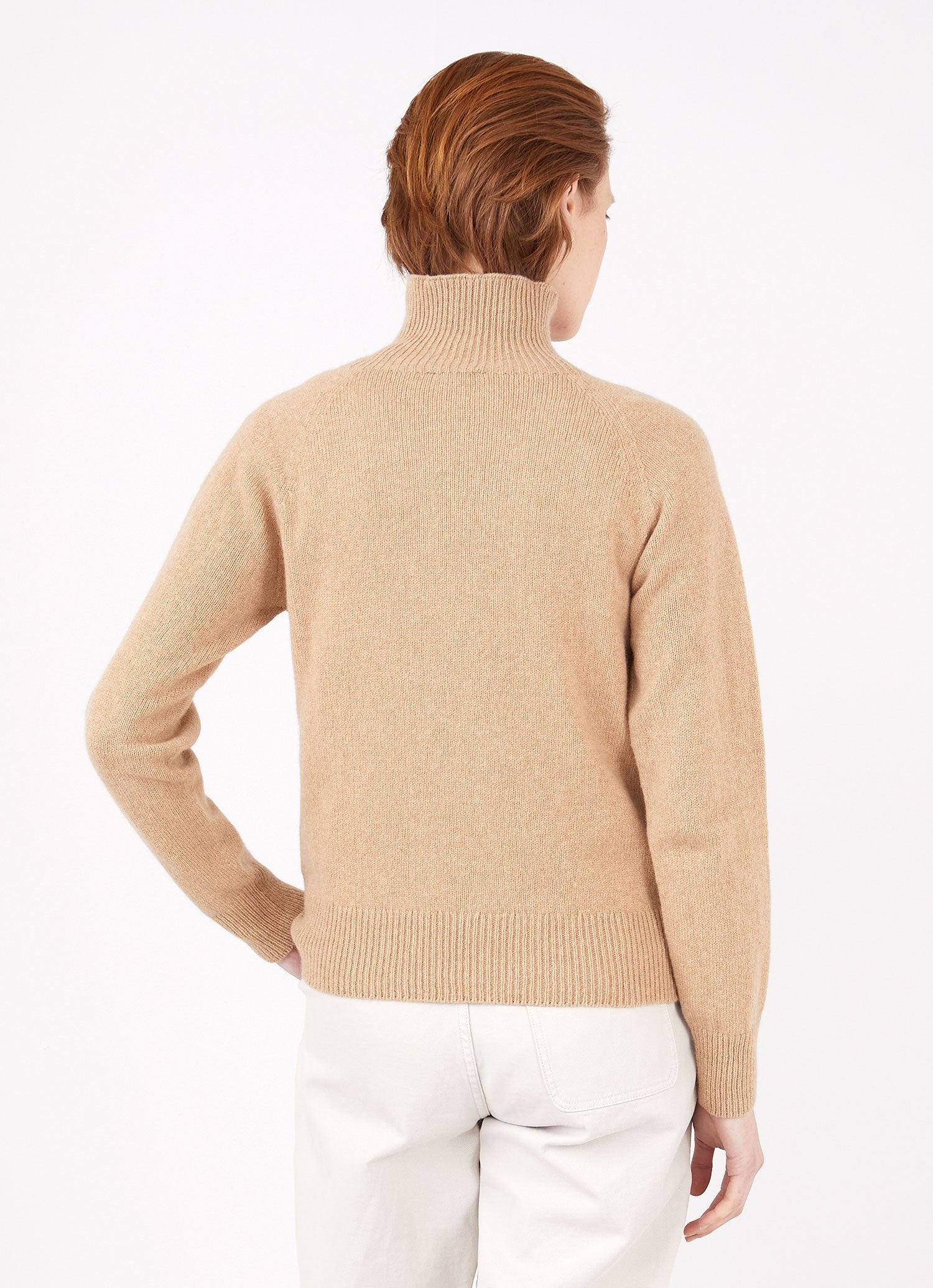 Lambswool Funnel neck jumper - 4