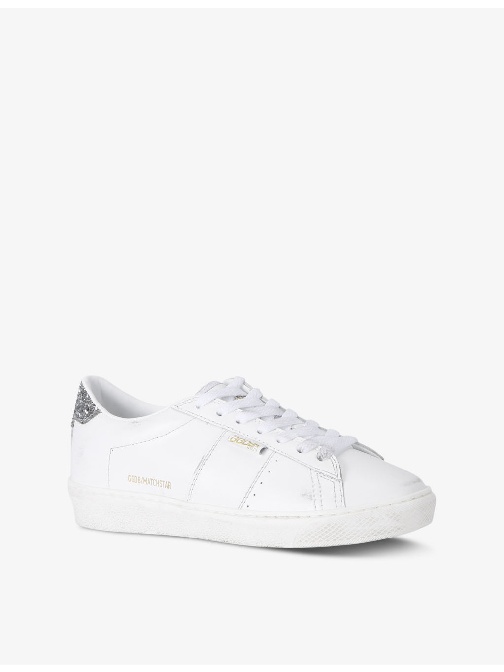 Women's Matchstar 10449 leather low-top trainers - 3
