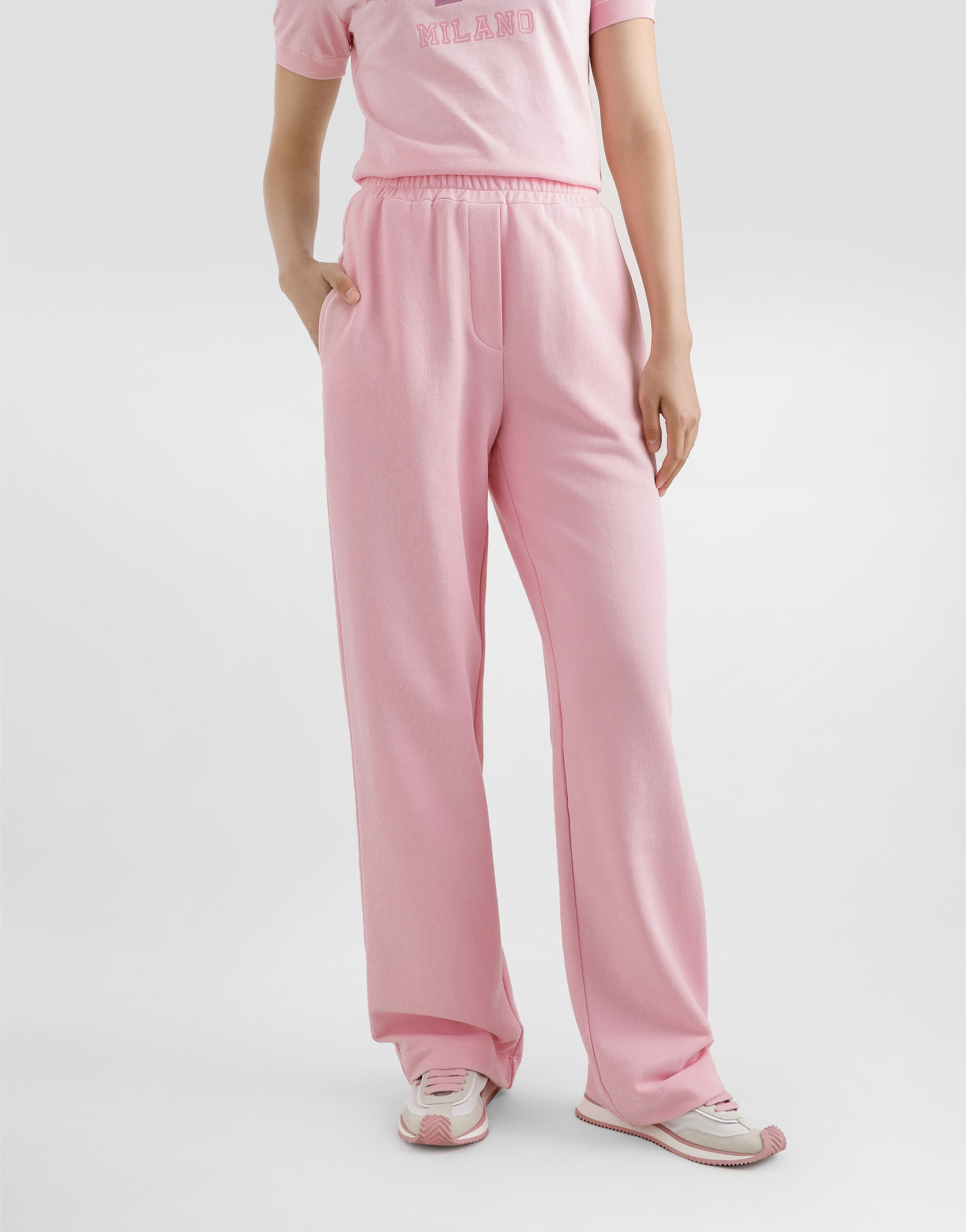 Jersey jogging pants with DG logo embroidery - 4