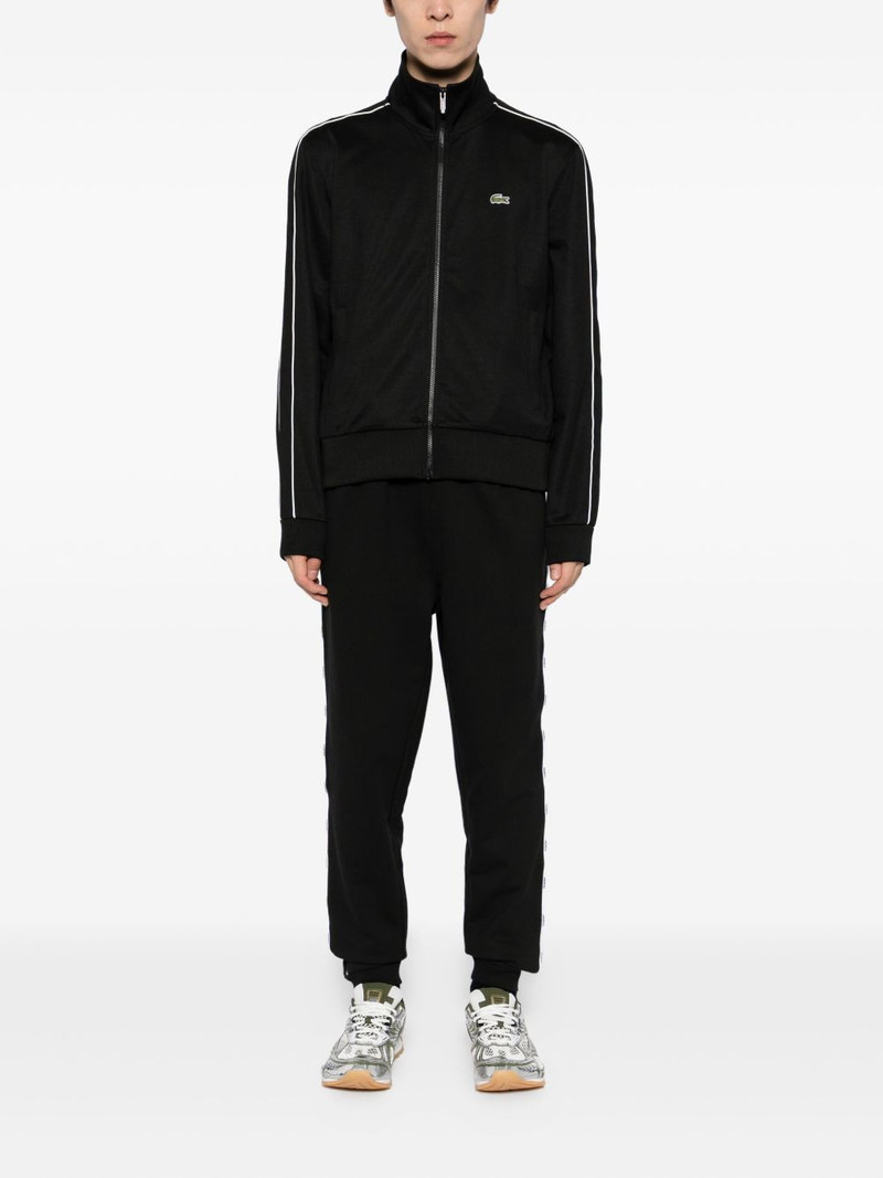 LACOSTE logo-trim cotton track pants outlook