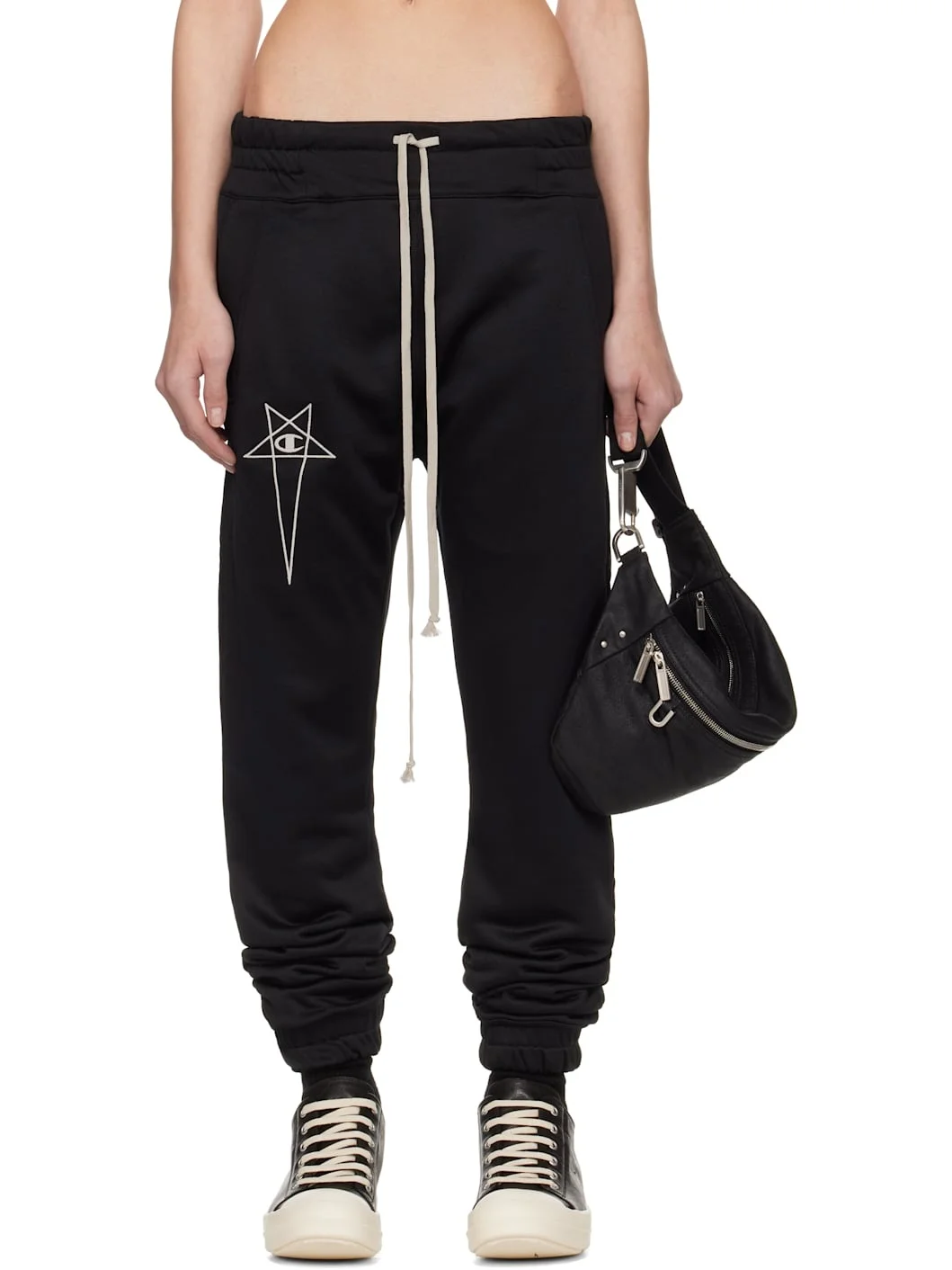 Black Champion Edition Joggers Sweatpants - 1