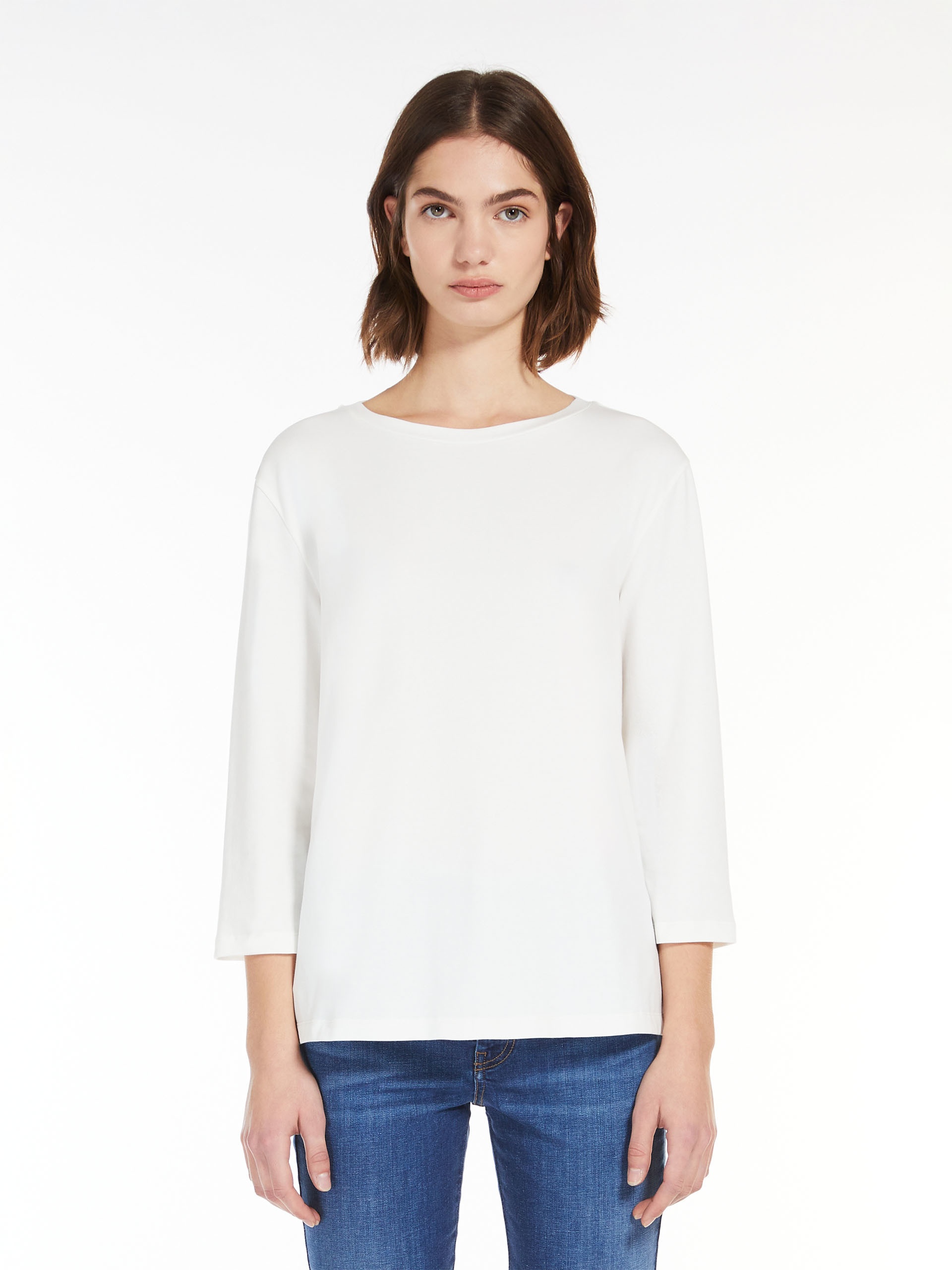 MULTIA Jersey boat-neck T-shirt - 3