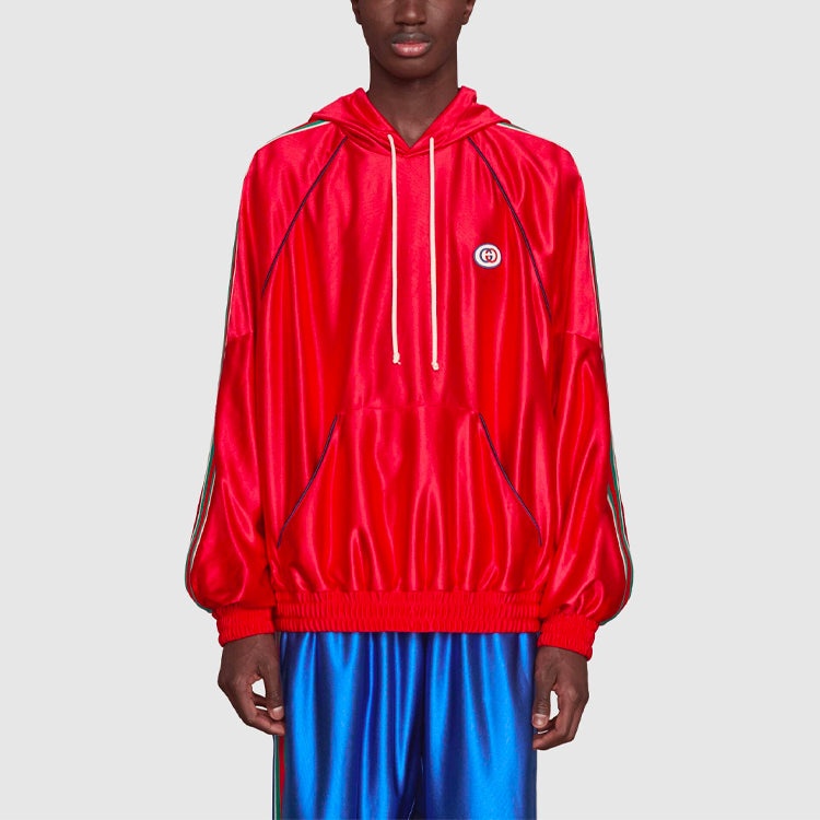 Gucci SS21 Taped Hooded Track Jacket 'Red' 653373-XJDI9-6429 - 3