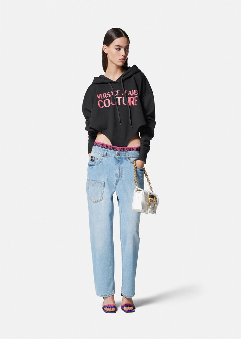 VERSACE JEANS COUTURE Logo Waistband Jeans outlook
