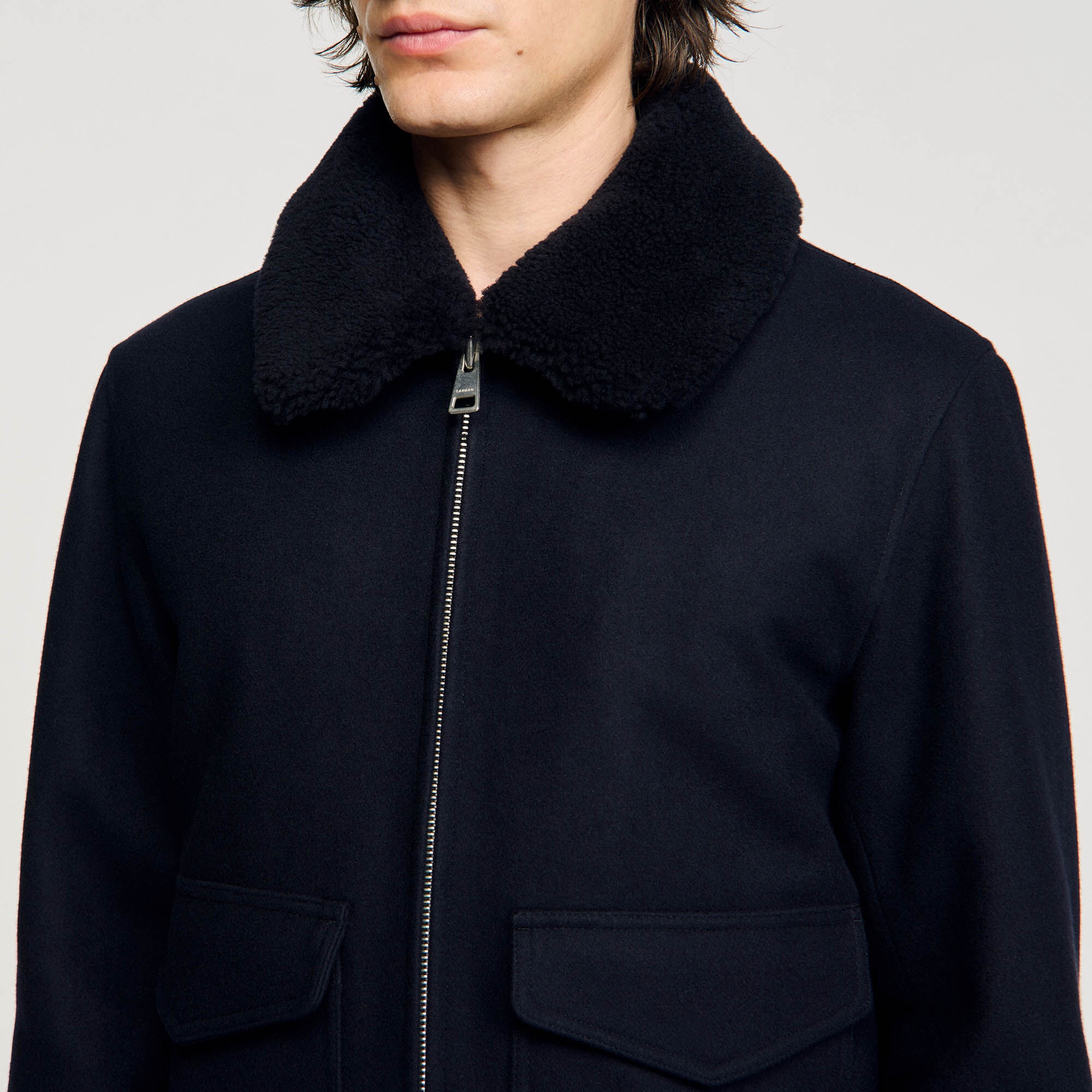 WOOL AVIATOR JACKET - 4