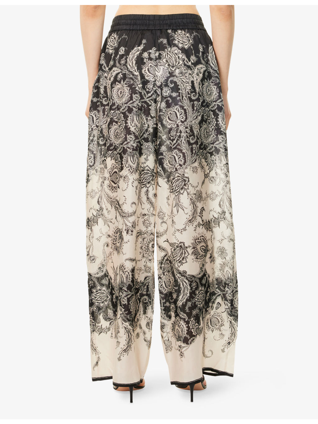 Rhiannon Relaxed-Fit Silk Trousers - 4