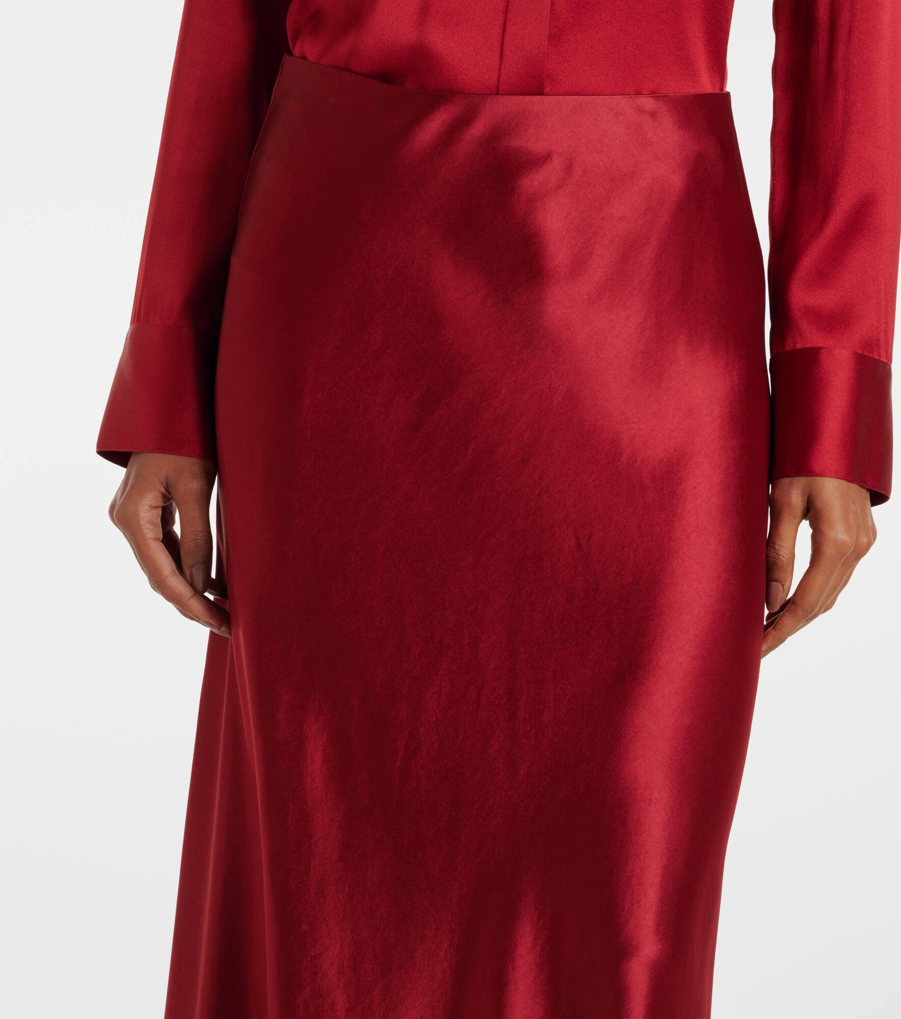 Satin maxi skirt - 4