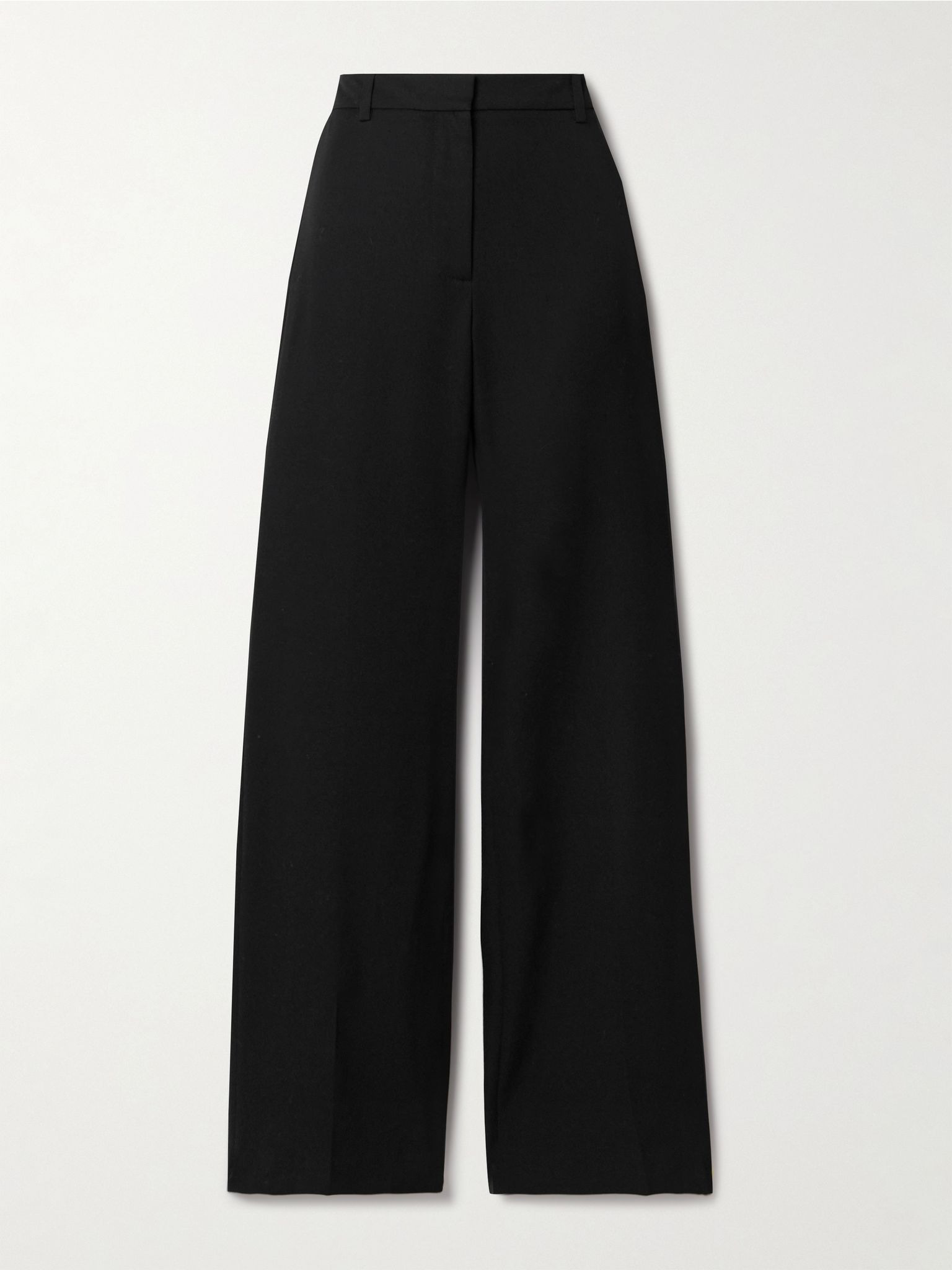 Effy wool-twill wide-leg pants Black - 1
