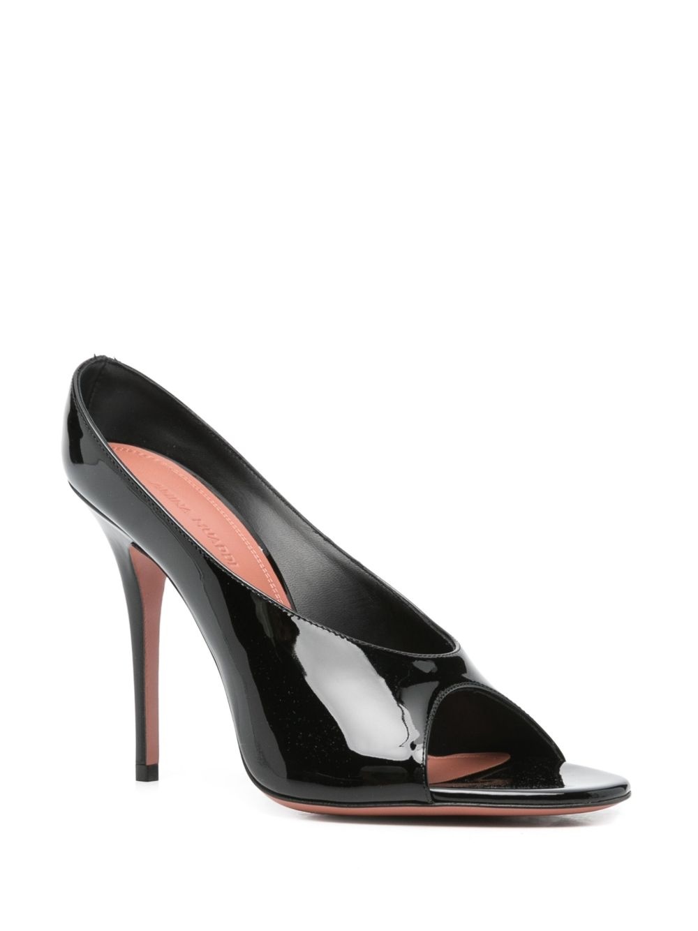 110mm leather heeled mules - 2
