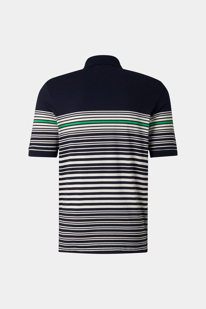 BOGNER Jannes polo shirt in Navy blue/white/green outlook