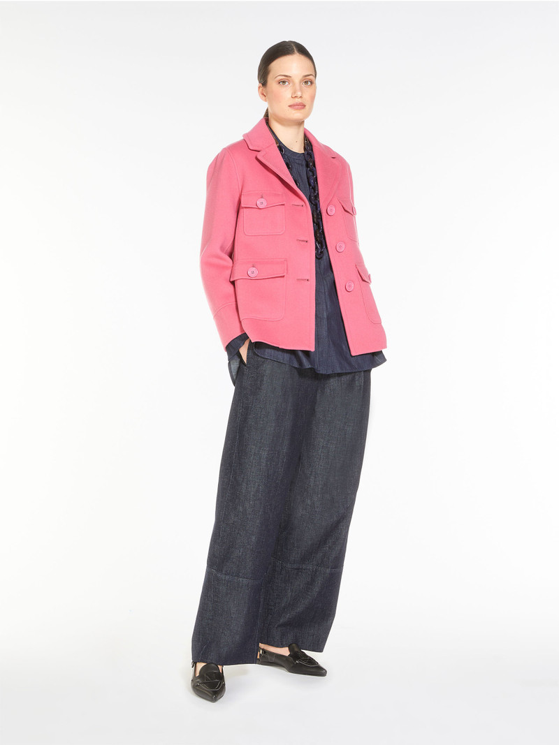 Max Mara SAMANTHA Barrel-leg denim trousers outlook