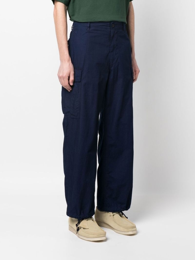 straight-leg cargo trousers - 3