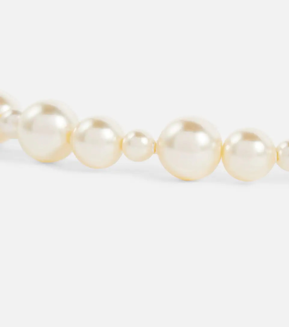 Bailey faux pearl necklace - 4