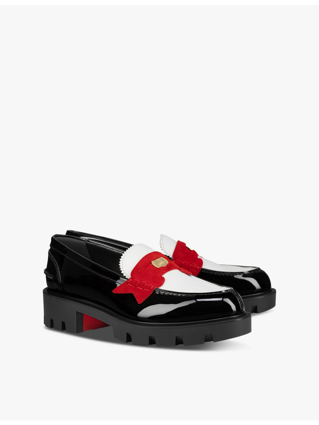 Penny Lug Donna patent leather loafers - 3